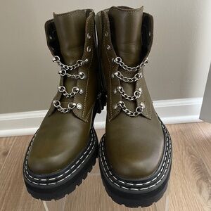 Vince Camuto Popinta Olive Green Boots